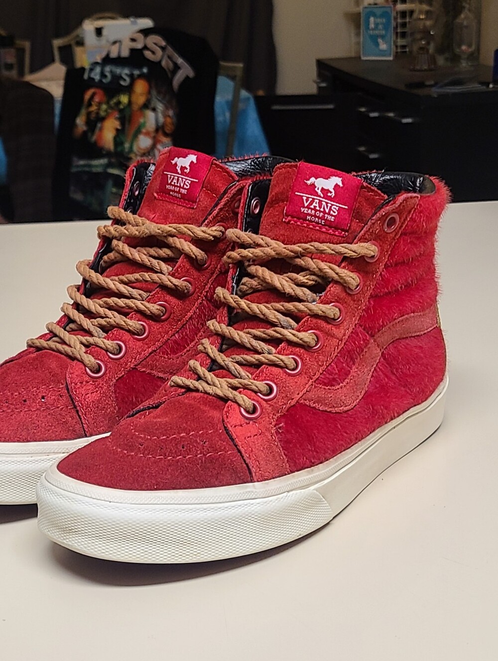 Vans SK8 Hi Reissue 'Year of the Horse' hi top skateboard sneakers size 7 1/2